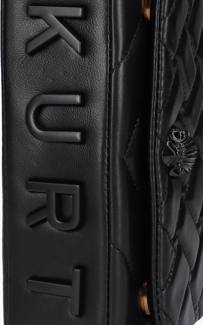 KURT GEIGER LONDON zwarte kurt geiger london schoudertas mini kensington kurt