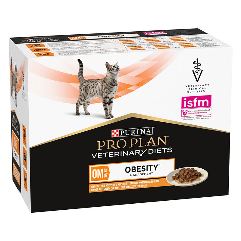 PURINA PRO PLAN Veterinary Diets Feline OM ST/OX Obesity Management, poulet