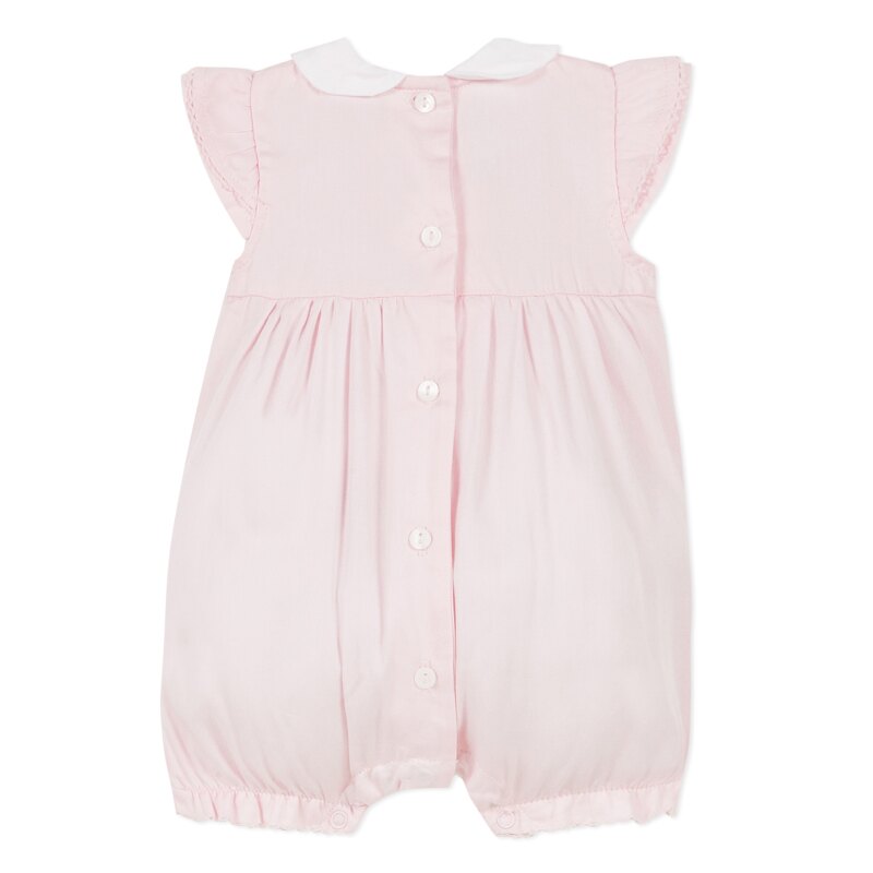 Combinaison à volants en satin rose naissance Absorba Aucune nuance