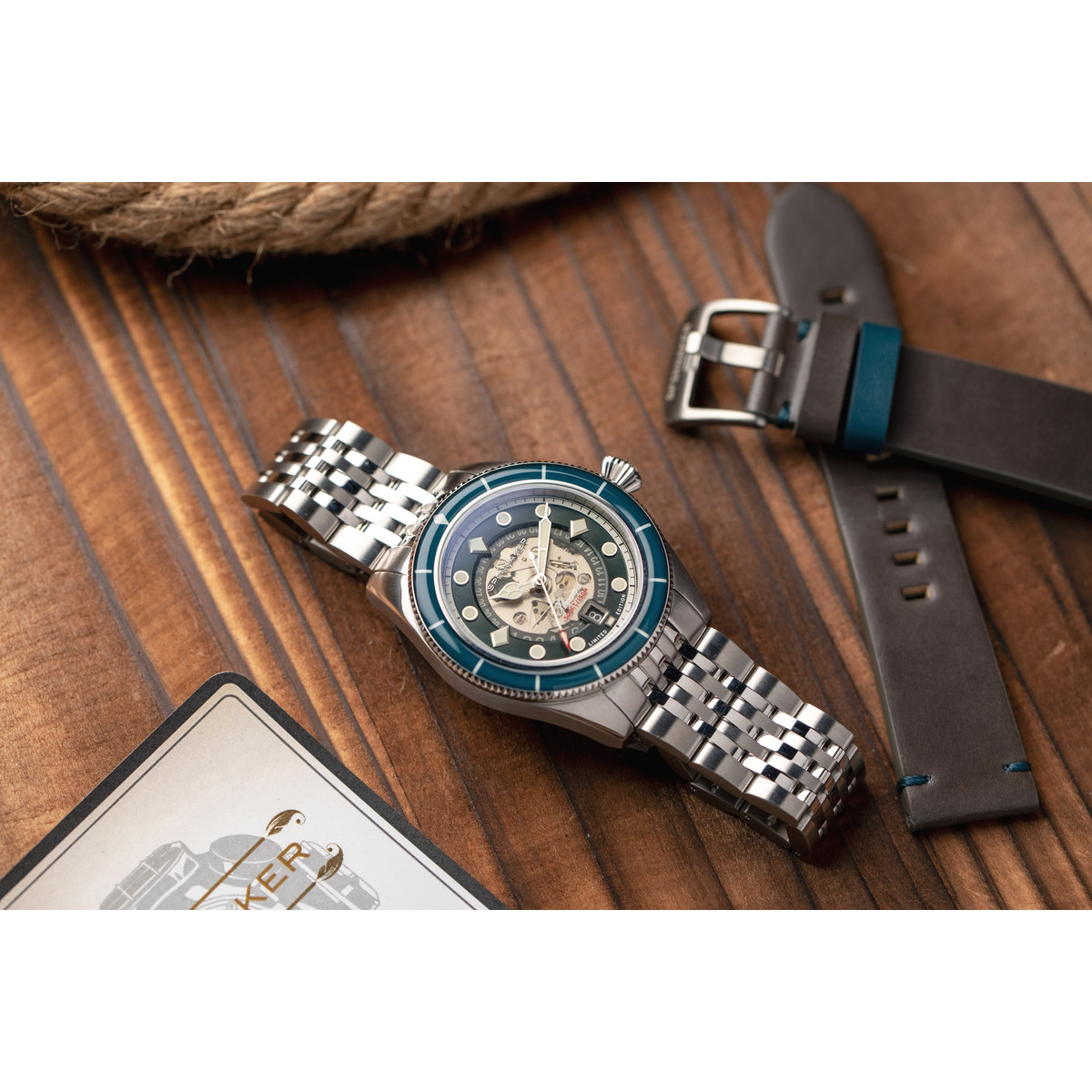 Montre SPINNAKER Fleuss Vintage Automatic homme automatique bracelet acier