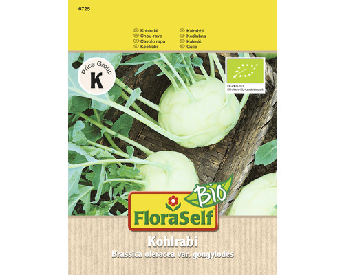 Biologische Koolrabi FloraZelf-Organische Open-Pollinated Zaden Groentezaden
