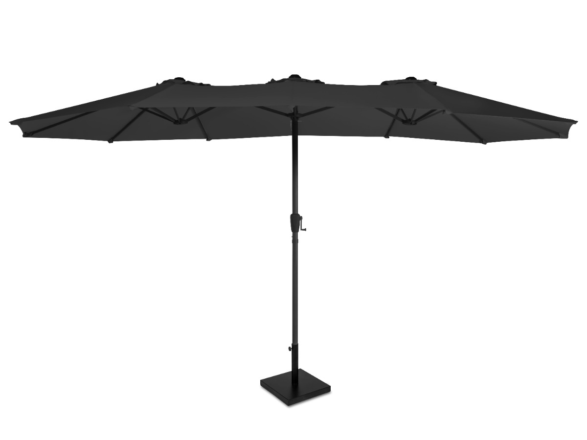 VONROC Iseo 460 x 270 Premium Parasol met voet - Black
