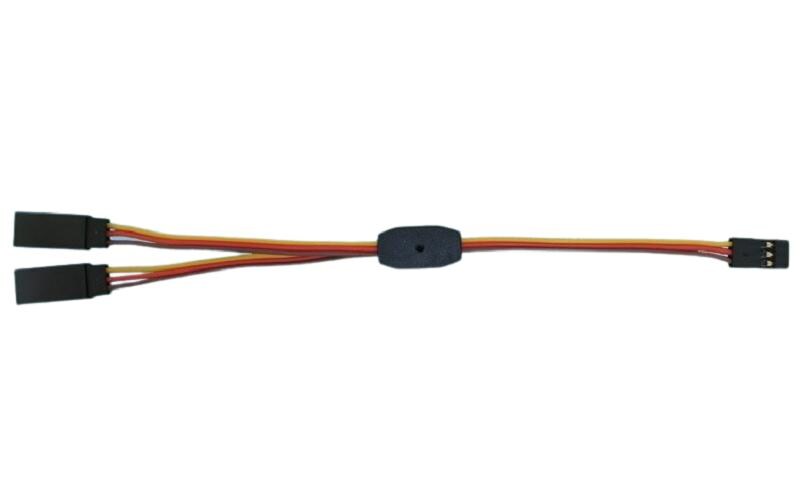 Servokabel Y, 150 mm JR-Buchse zu JR-SteckerServo Y-Kabel mit JR Stecker