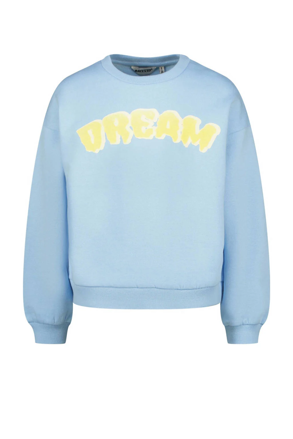 Raizzed sweater lichtblauw