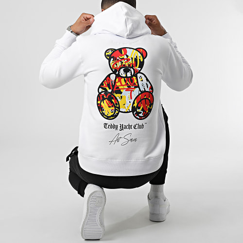 Sweat Capuche Art Series Blanc