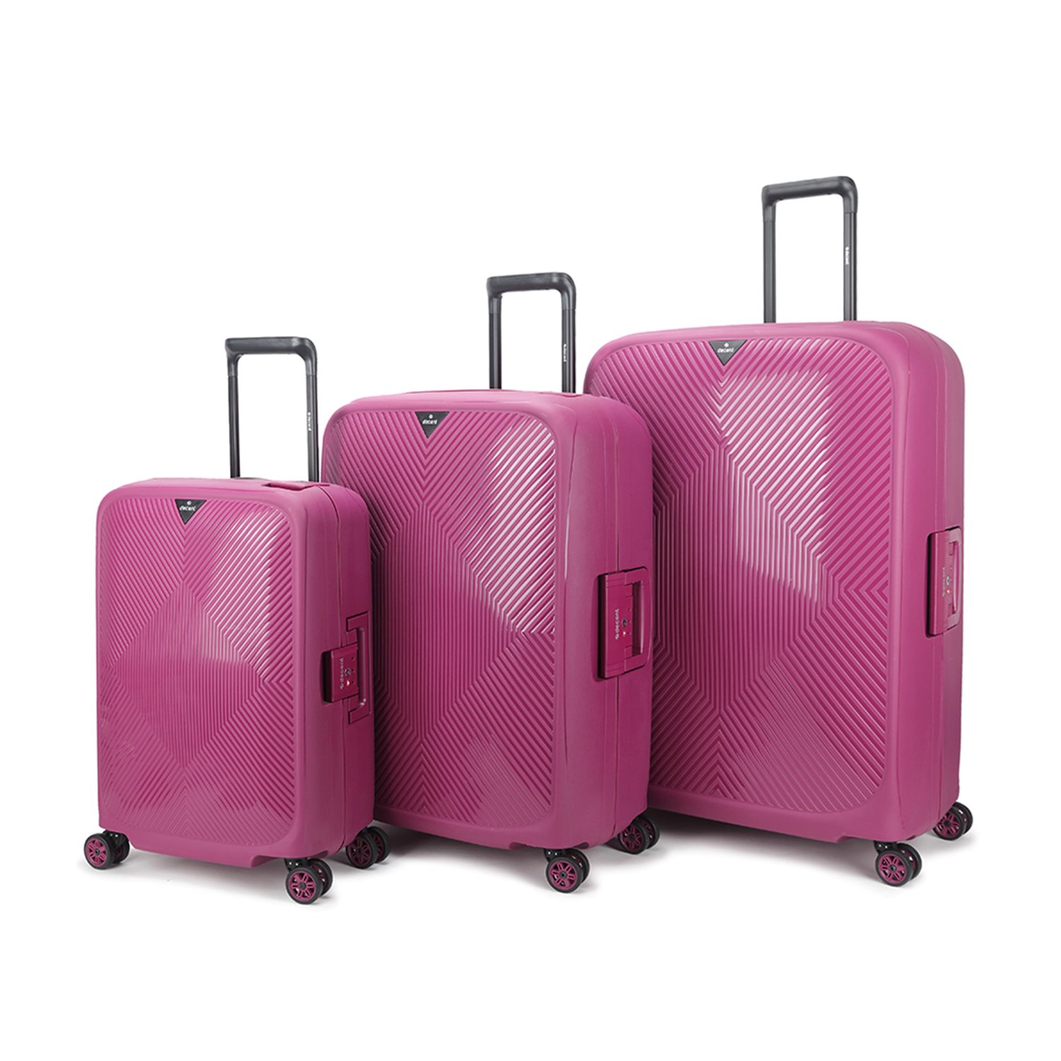 Decent Axiss-Fix 4 Wiel Cabin Trolley 55 lavendel