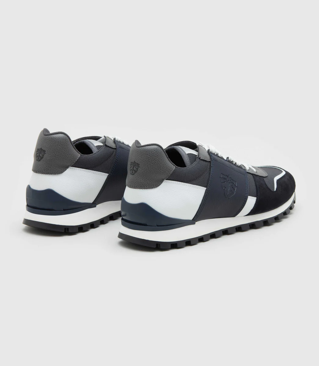 Sneakers en cuir anthracite 