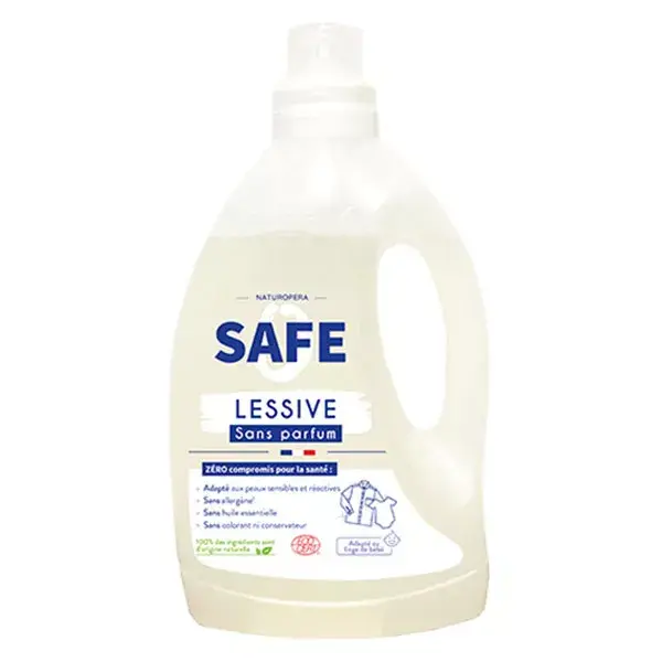 Detergente líquido para roupas Safe, sem perfume, 3L