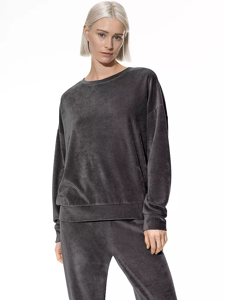 MEY Loungewear Sweater VELVET DREAM  grau