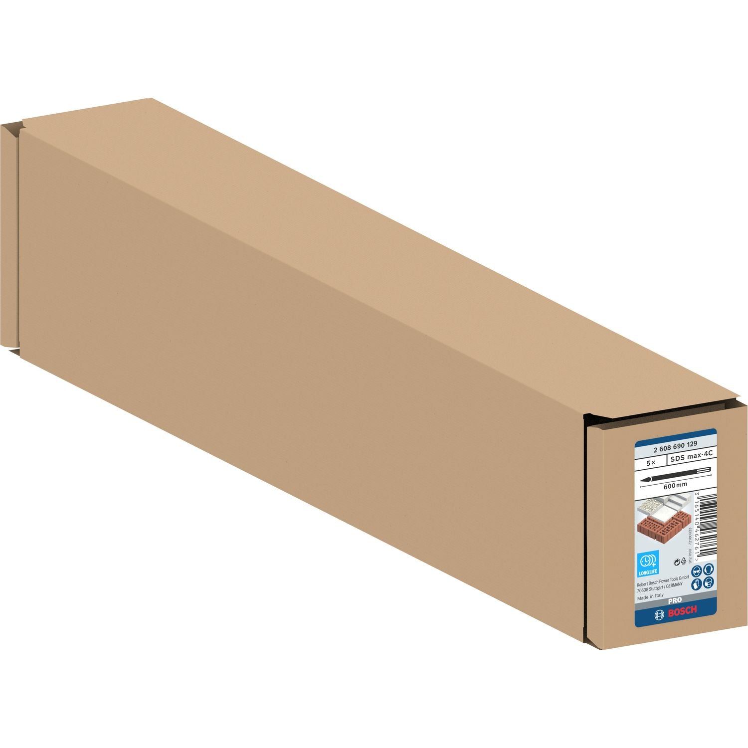 Bosch Professional Puntbeitel SDS-Max 600 mm VE=5 - 2608690129