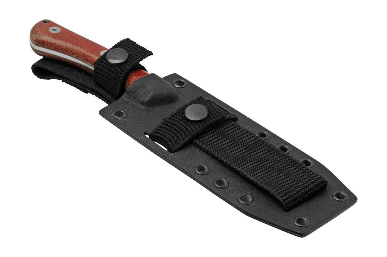 Condor Sport X.E.R.O. Campfire Knife 2844-43SK, Sandvik 14C28N Stainless Steel, Red Micarta, vaststaand mes