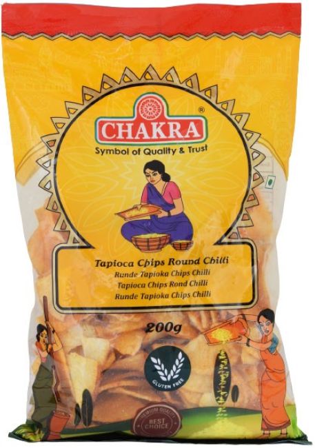Chakra Tapioca Chips Chilli 200g