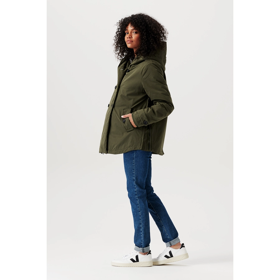 Noppies Umstandsjacke Winter Abby 2-way Olive