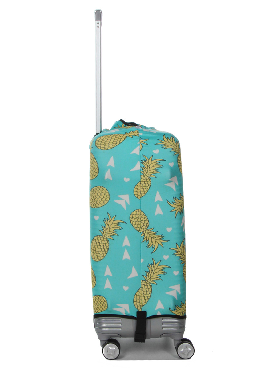 Housse de valise Periea Green with Yellow Pineapples M