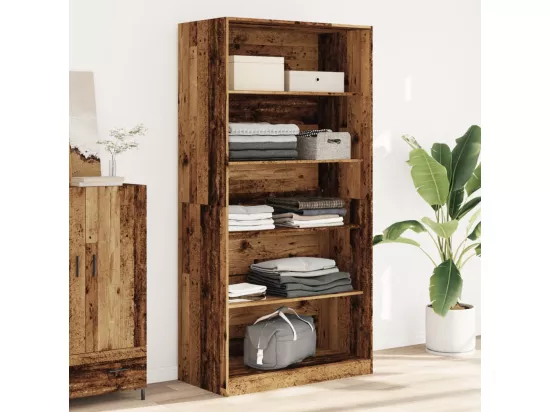 Garde-robe vieux bois 100x50x200 cm bois d'ingénierie