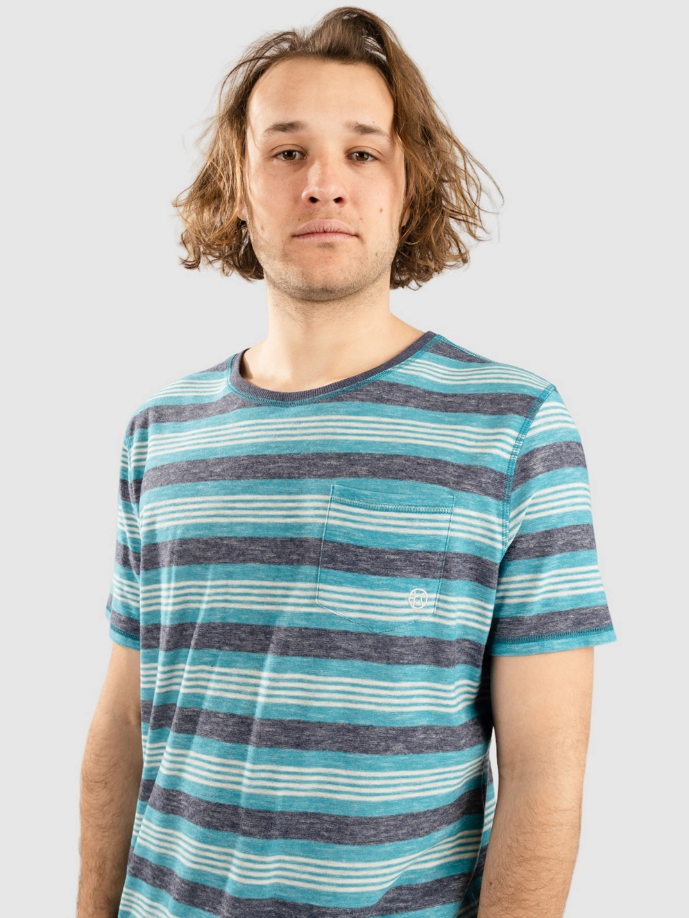 Kazane Olly T-Shirt biscbay/lght hthr gr/peac