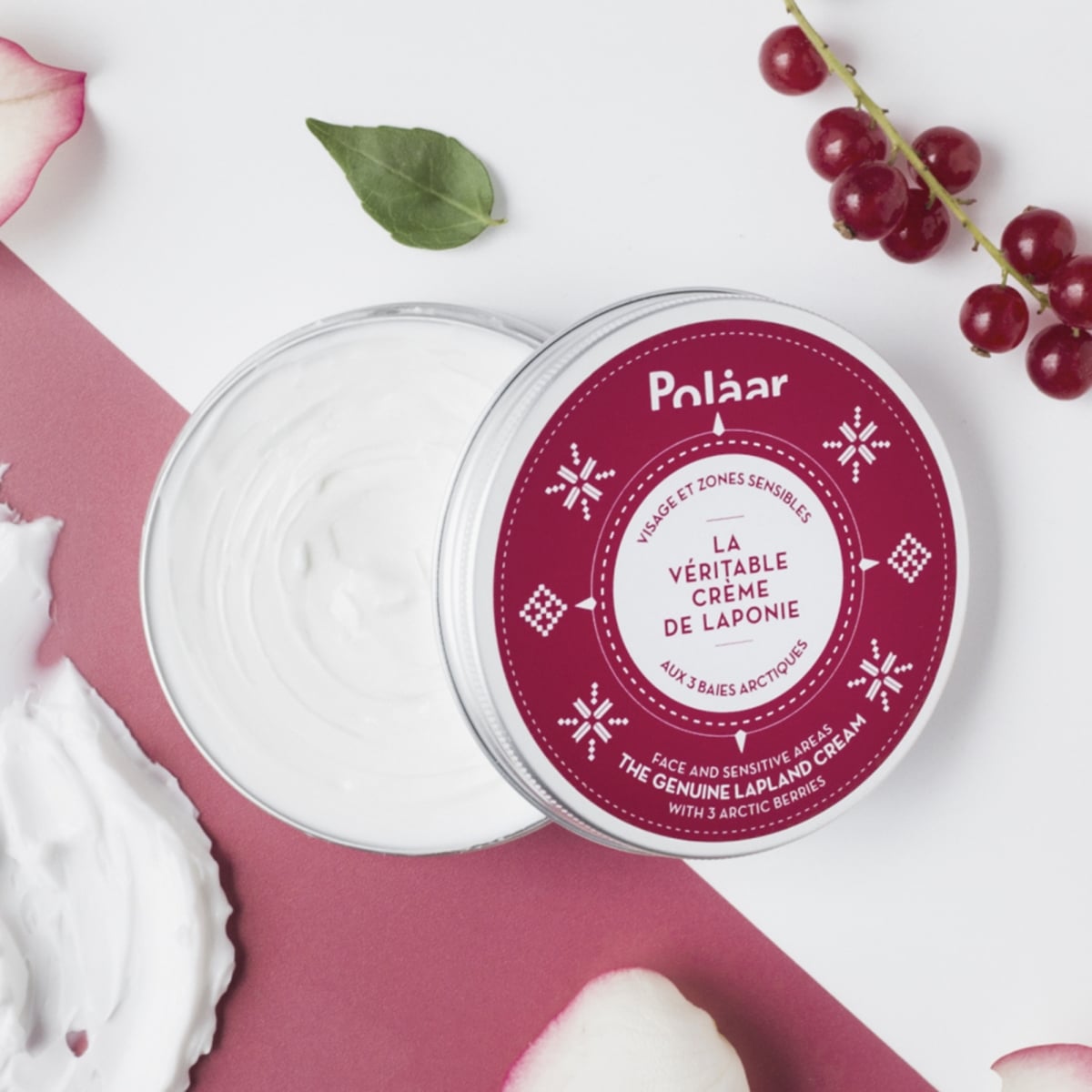 Polaar La Véritable Crème de Laponie aux 3 Baies Arctiques Crème Visage et Zones Sensibles