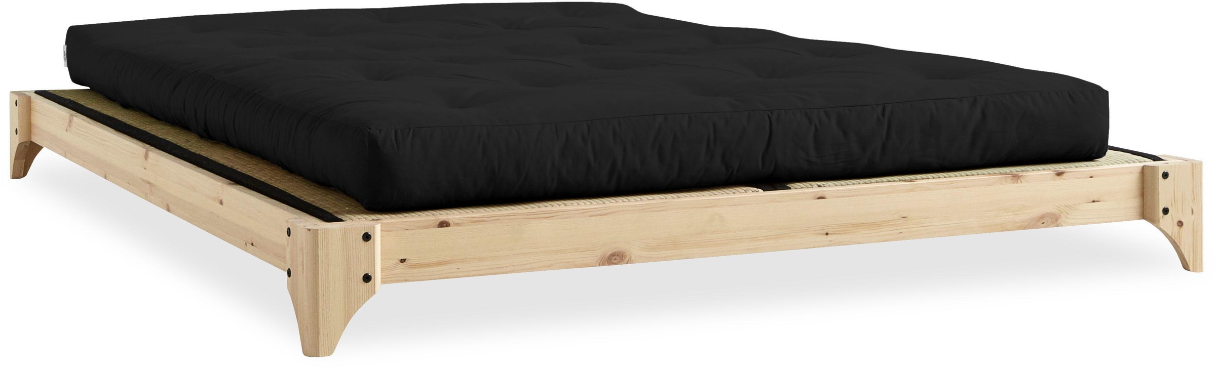 Karup Design Futonbett »Elan Bettgestell, massiv Kiefernholz, minimalistisches Scandi Design« Inklusive Lattenrost, in verschiedenen Breiten erhältlich