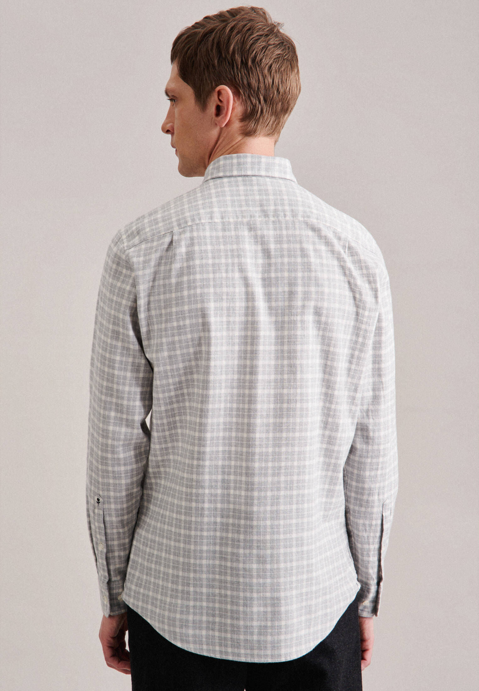 Seidensticker| Herren Casual Hemd Schwarze Rose