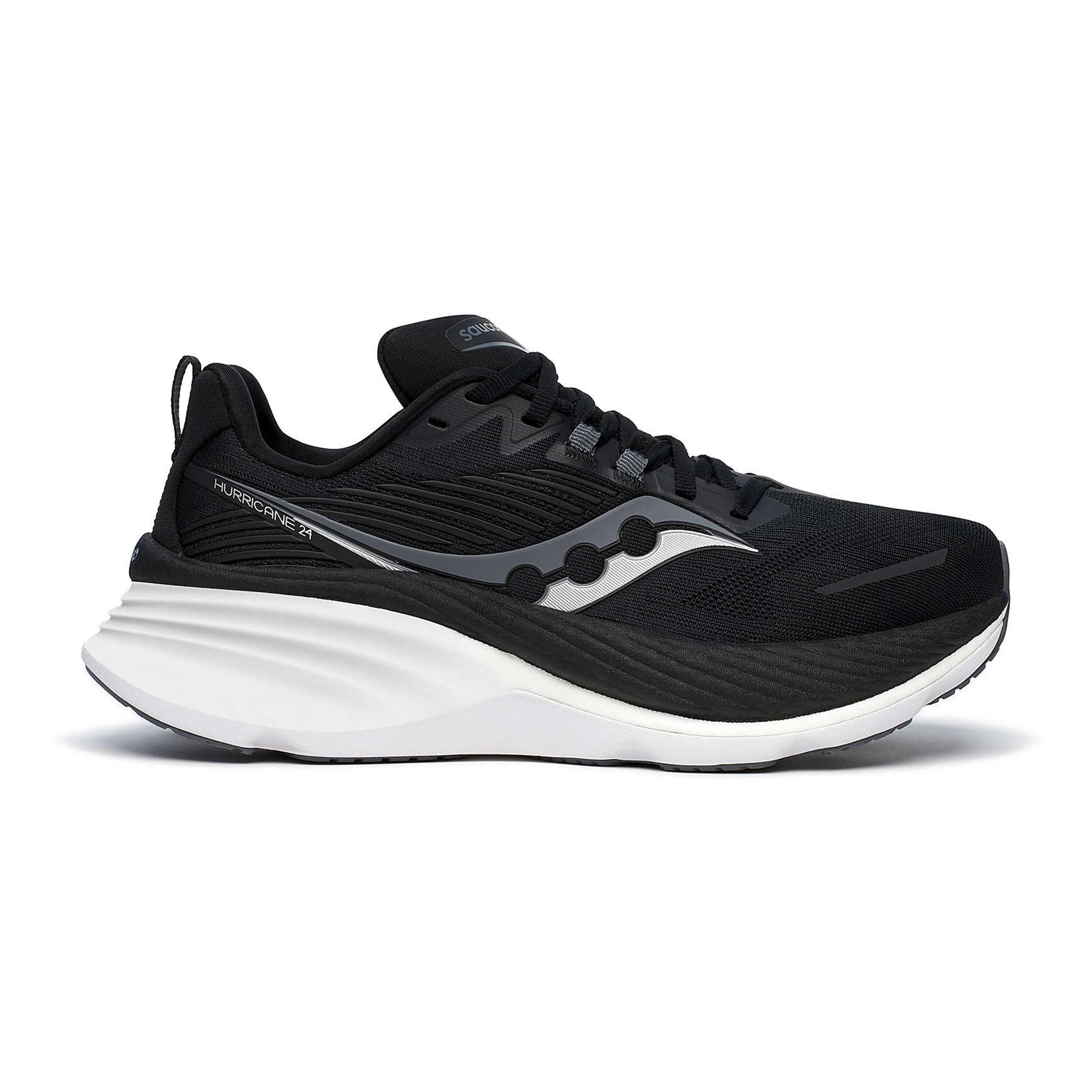 Saucony Hurricane 24 Wide Chaussure De Running Avec Stabilisateurs Hommes - Noir , Anthracite