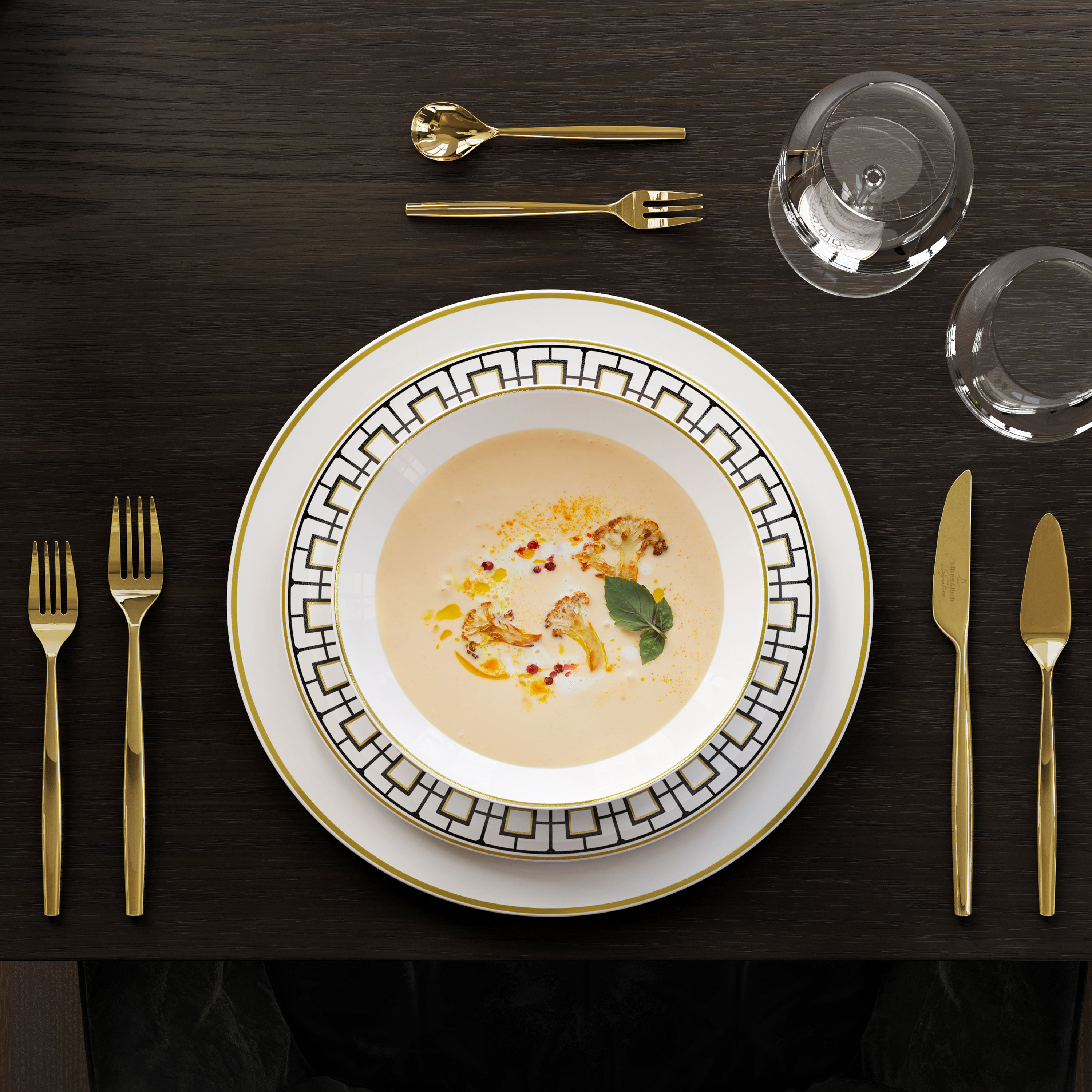 MetroChic Soup bowl Multi-colored, 8.7'', Premium Bone Porcelain