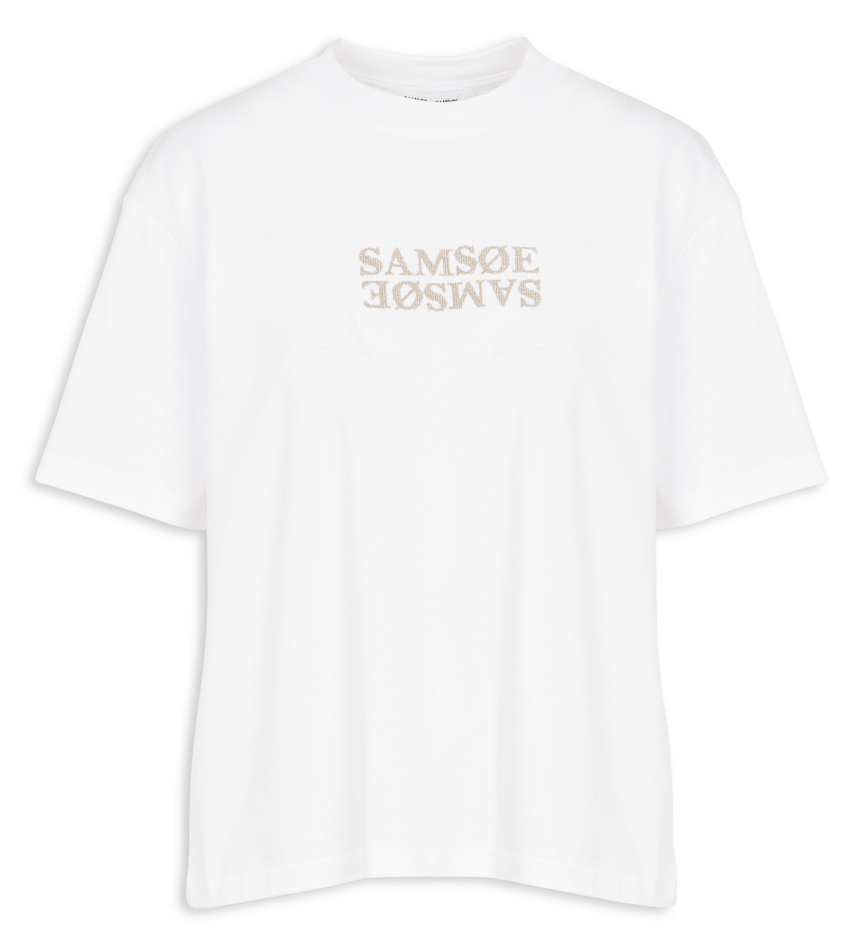 SIENNA - Tee-shirt ample brodé en coton| Blanc