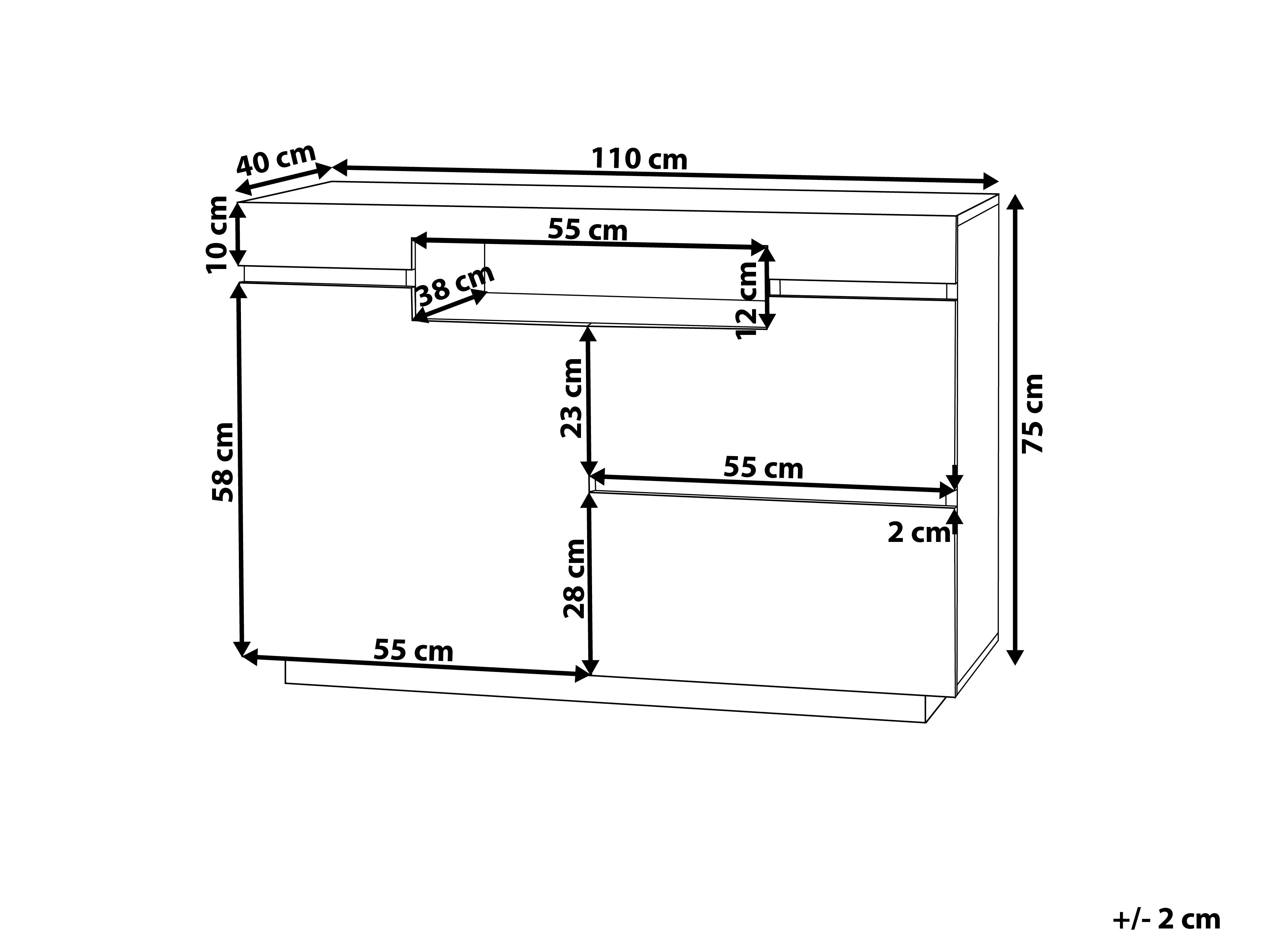 Kast Dressoir MARLIN Wit