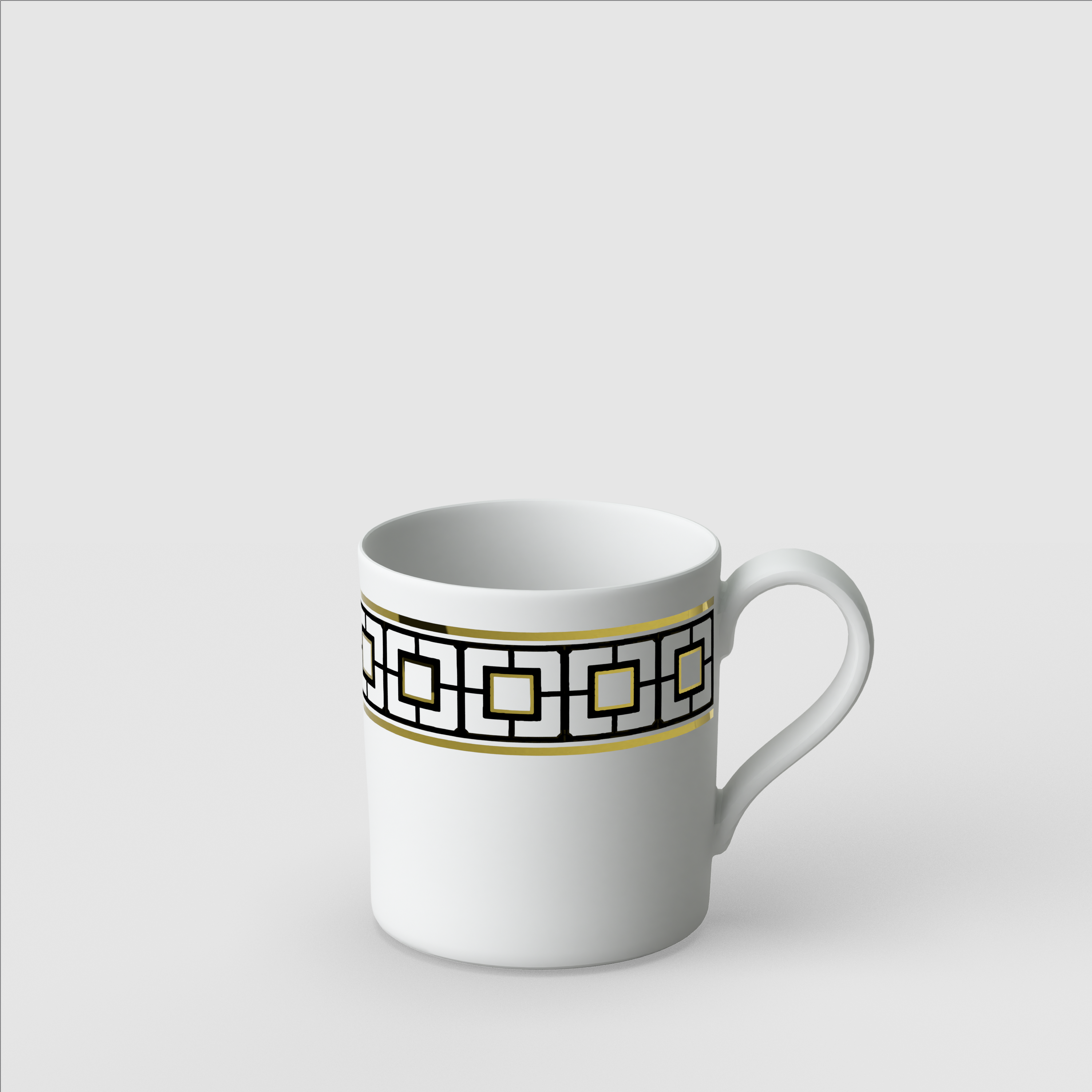 MetroChic Coffee cup Multi-colored, 5.8 oz, Premium Bone Porcelain