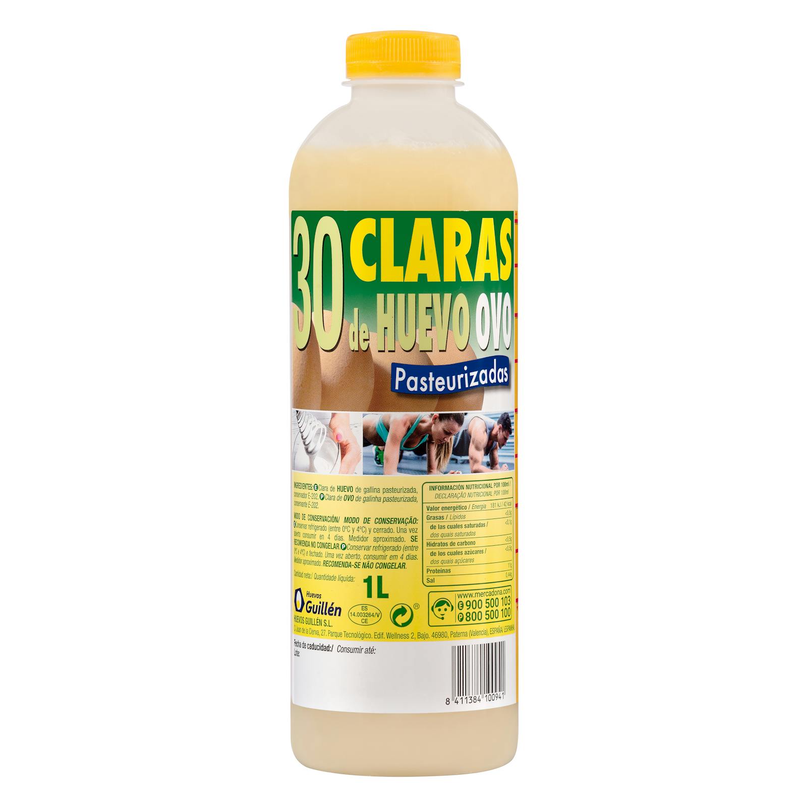 Blancs d'œufs liquides pasteurisés