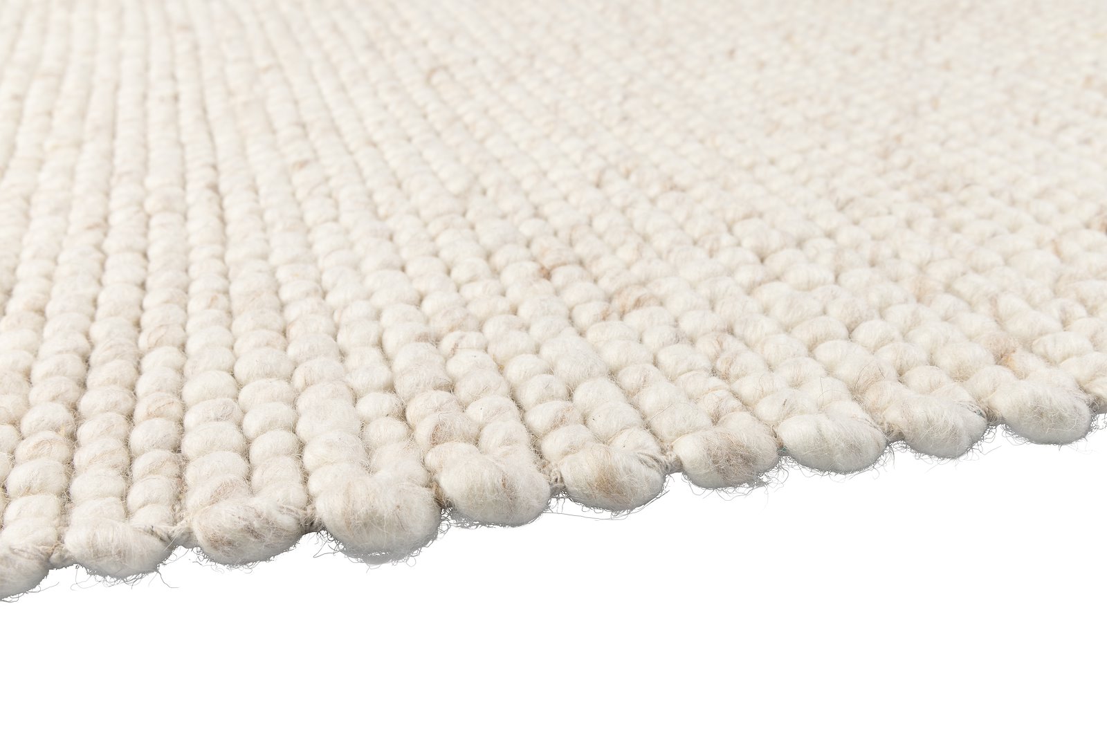 Kent gulvteppe 160x230 160x230cm hvit/beige 70%ull/30% bomull