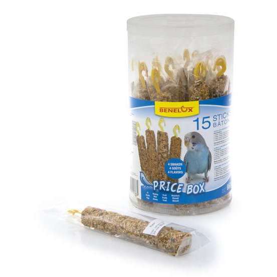Friandises mix sticks pour petites perruches x15 - 55 g