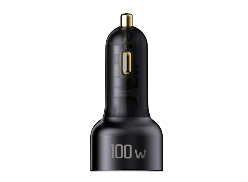 Schönenberger - (100W) USB C / USB A Auto KFZ Ladegerät Netzteil PD 3.1 / QC 3.0   USB C Ladekabel (24.12100SZ) - Schwarz