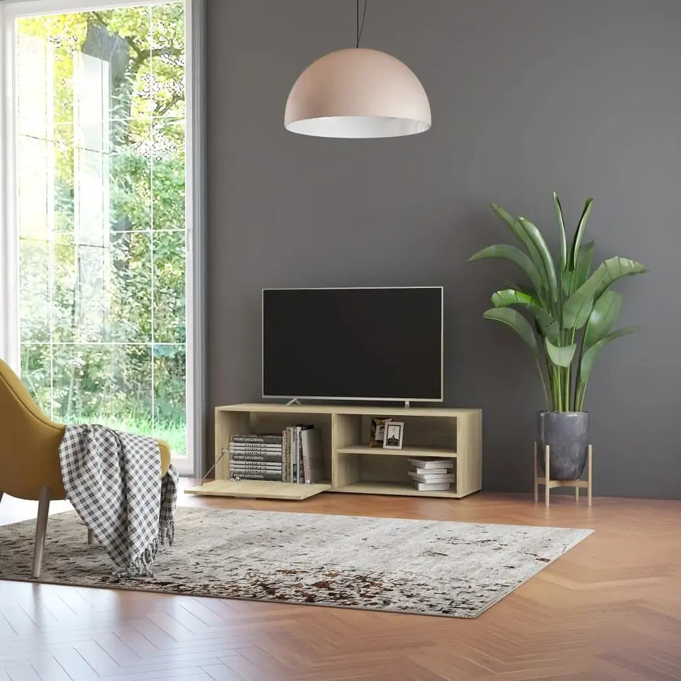 vidaXL - Tv-meubel - Bruin - Bewerkt hout