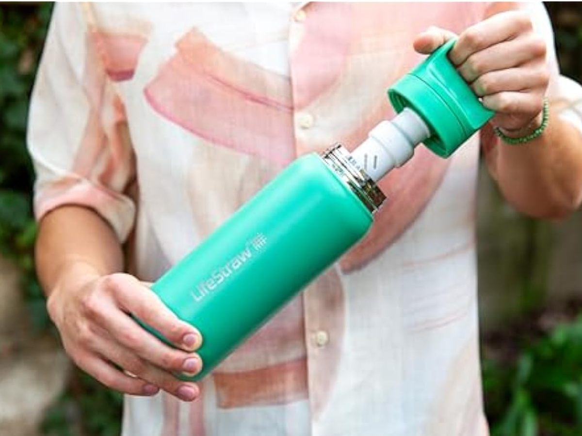 LifeStraw Go 2.0 RVS 700ml geïsoleerde waterfilterfles - Green