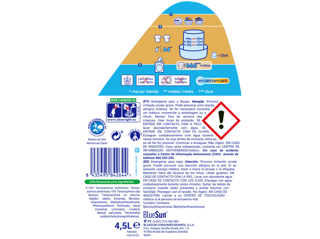 DETERGENTE ROUPA MÁQUINA LÍQUIDO A  SABÃO NATURAL 100DOSES