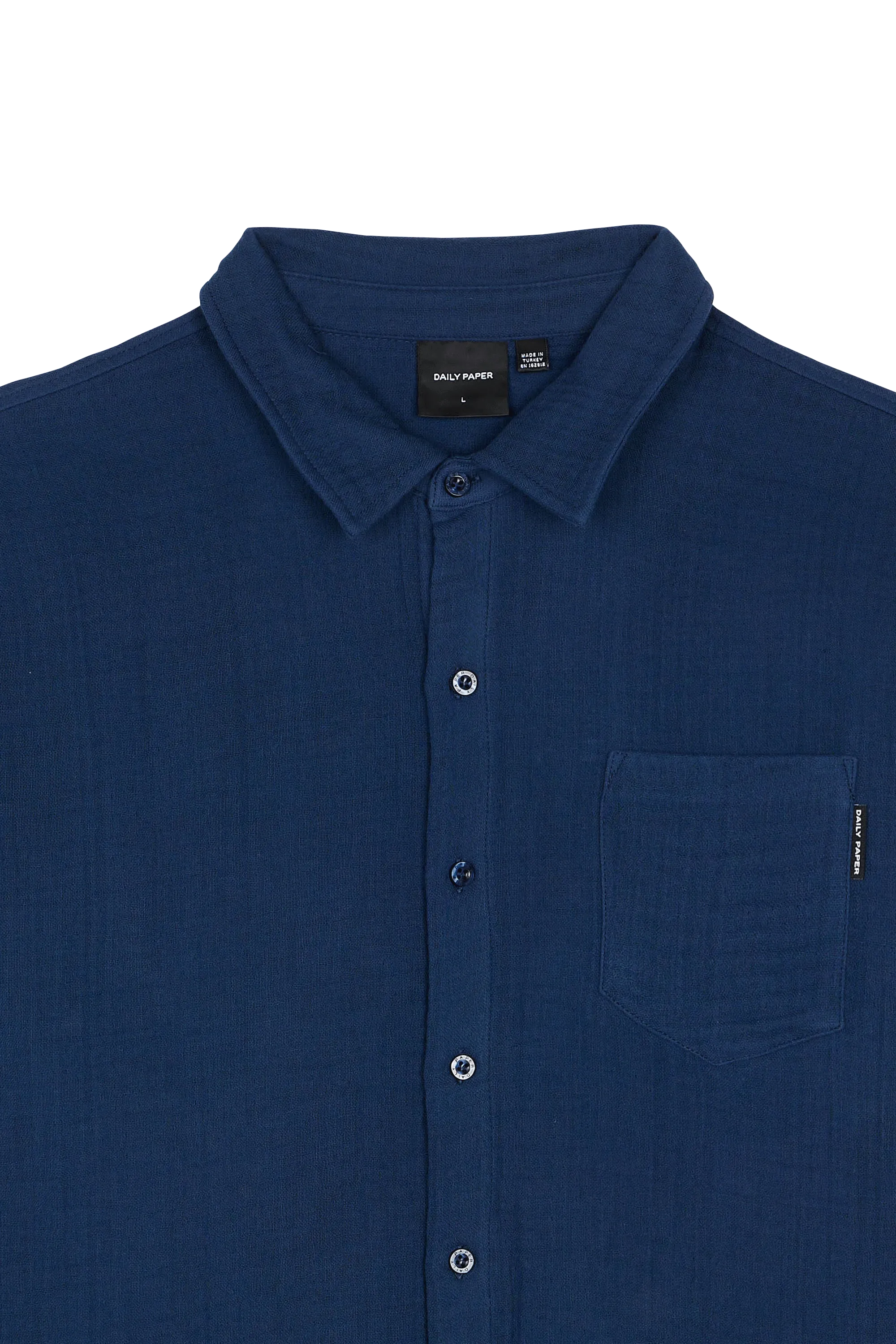 Daily Paper Chemise enzi seersucker  Bleu
