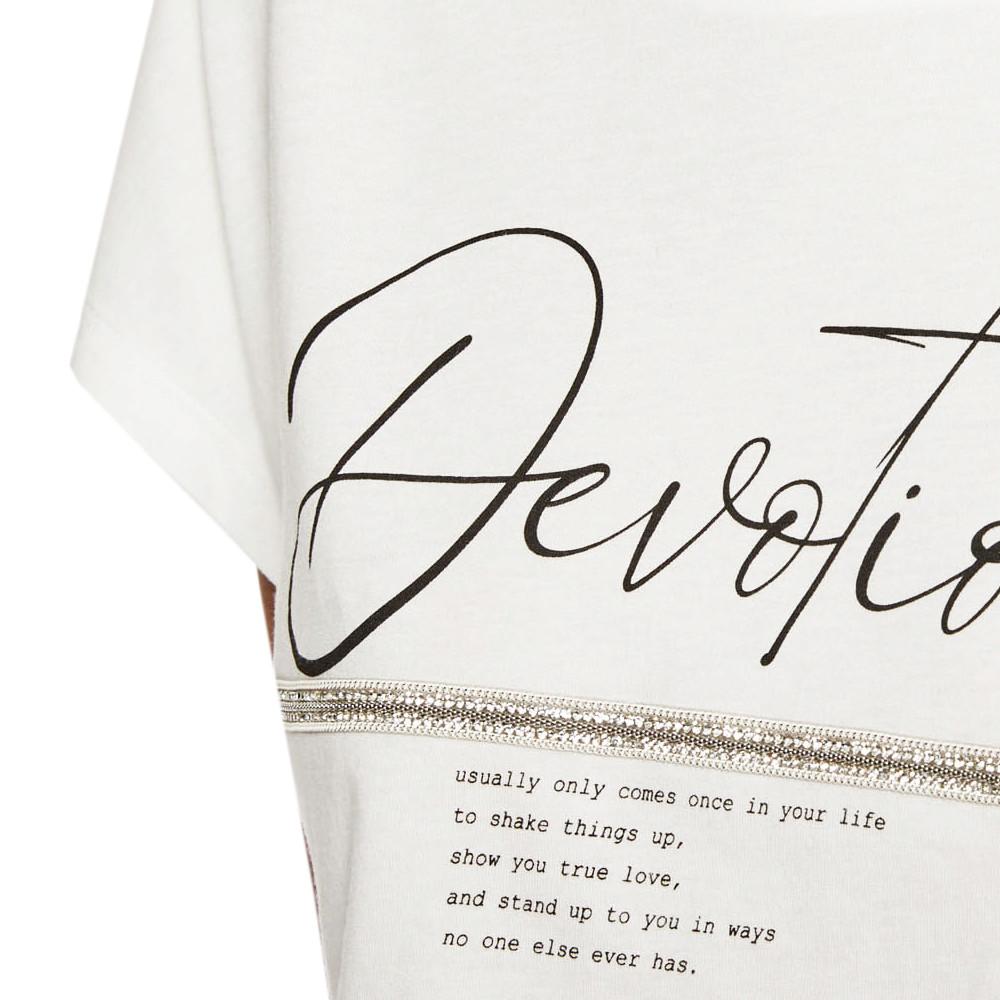 Morgan T-shirt Blanc Femme Morgan Devoti