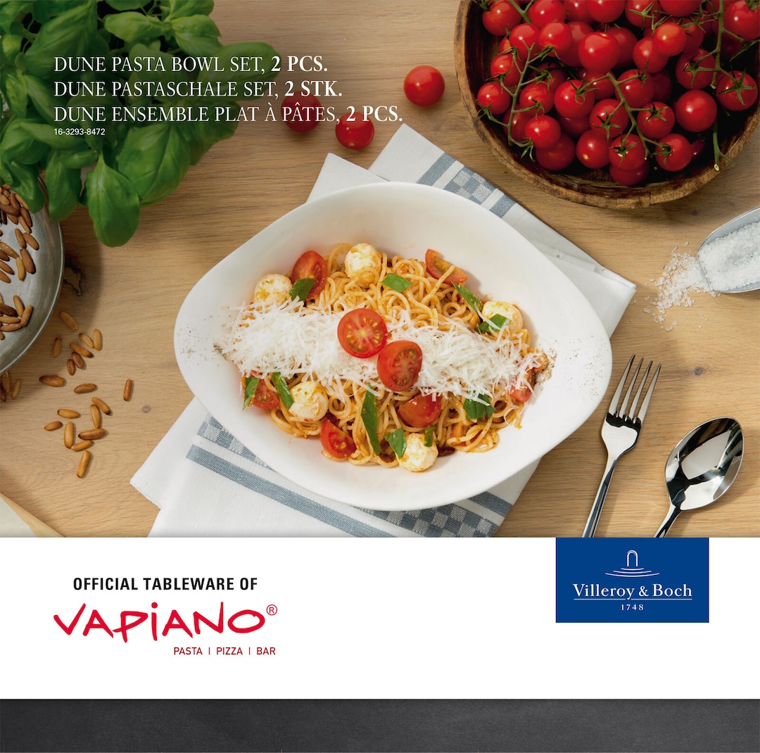 Villeroy & Boch Pastaschale VAPIANO 2er Set weiß