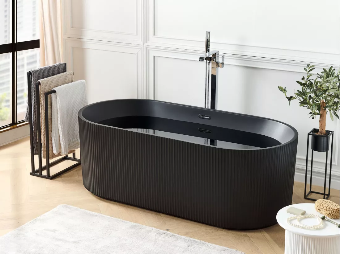 Baignoire îlot noire 169 x 80 cm GOCTA