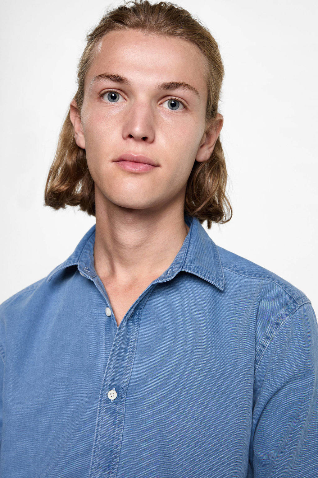 MANGO TEEN overhemd blauw