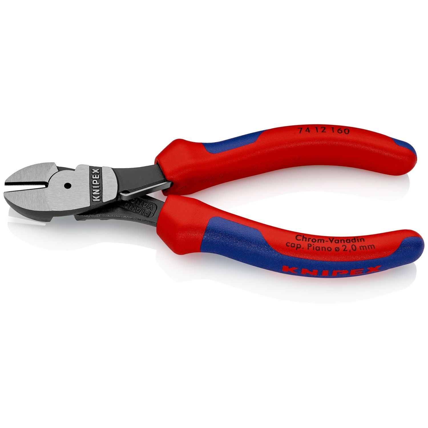 Knipex 74 12 160 Kracht-Zijsnijtang met veer 160mm