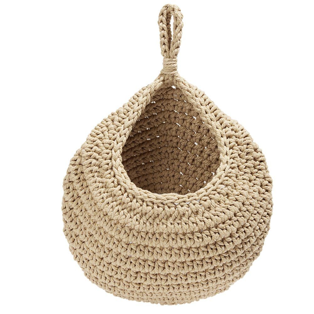 Sac rangement suspendu en coton Ø27xH30cm