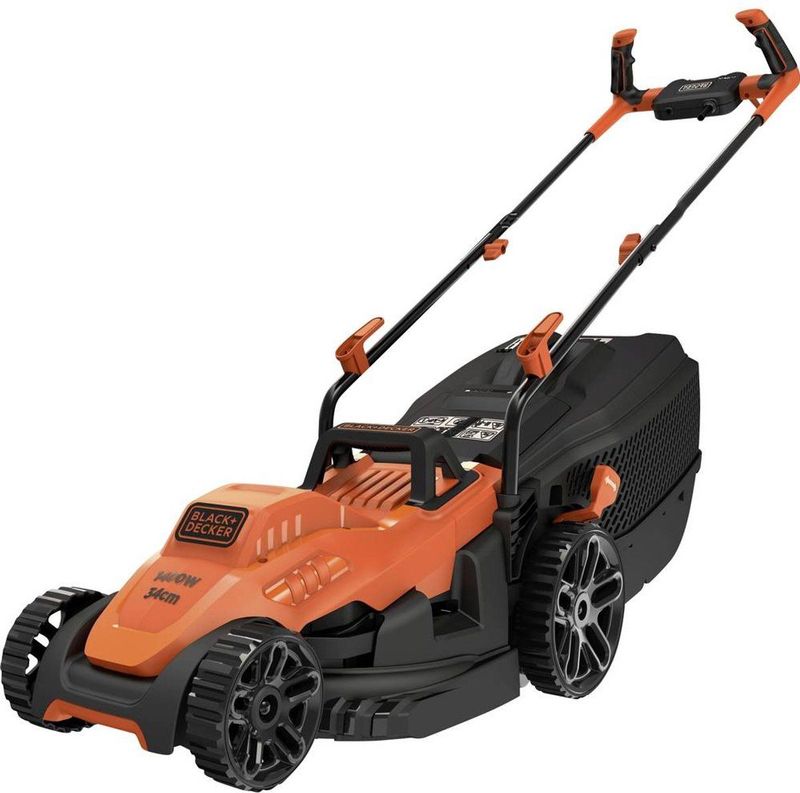 BLACK+DECKER Grasmaaier - Elektrisch - 1400 W - 34 cm Snijbreedte - Instelbare Maaihoogte