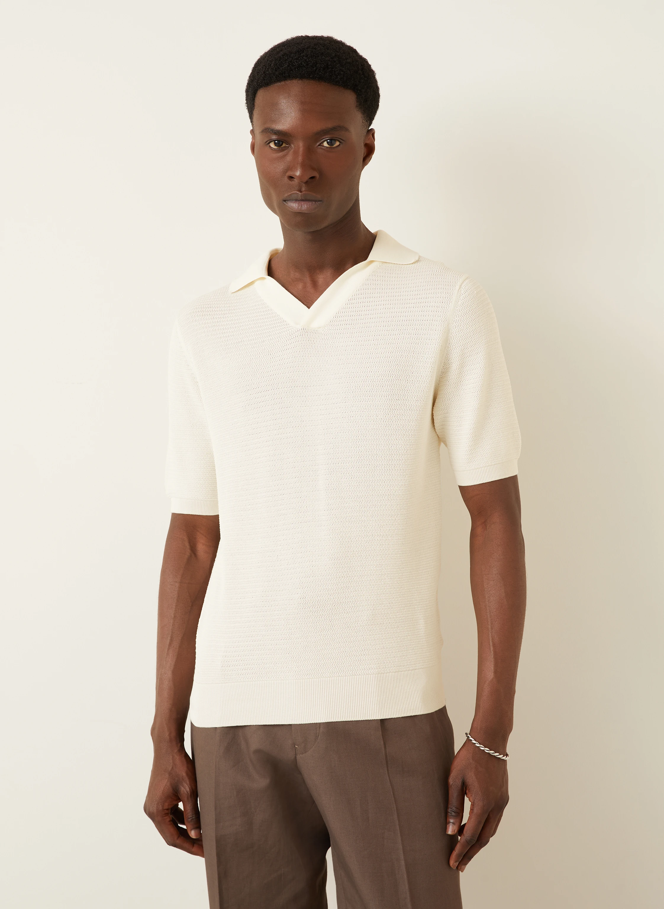 FIORONI Strick-Poloshirt