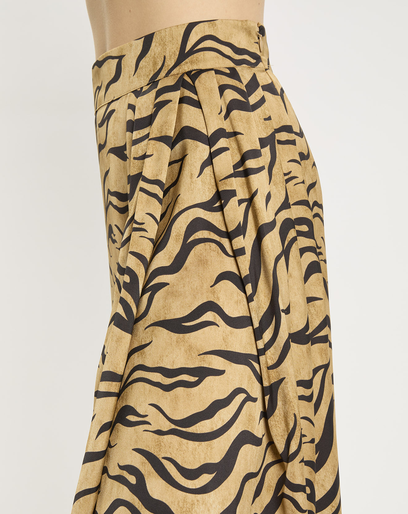 Scotch & Soda Jupe Portefeuille Midi beige/noir