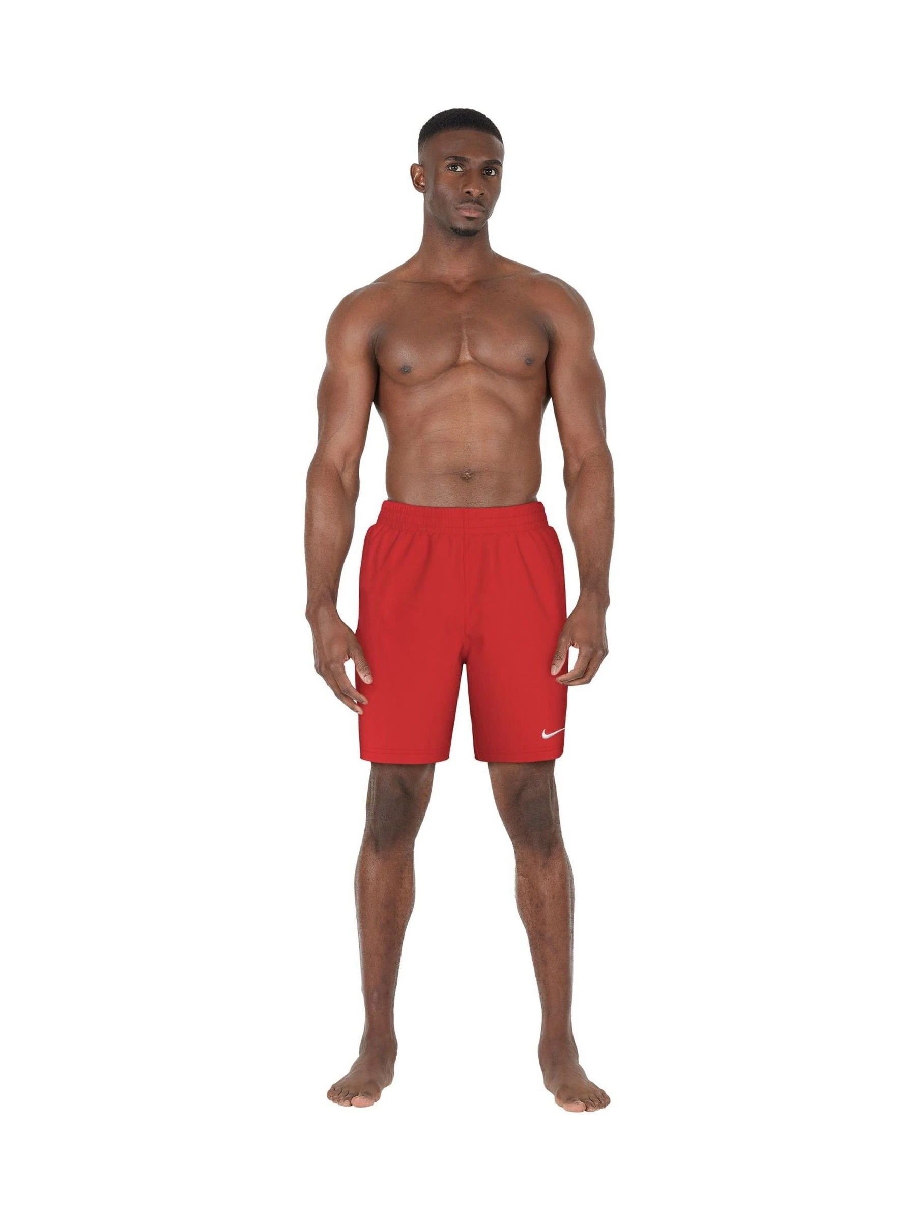 Rood - 7 inch - Nike Essential volley-zwemshort