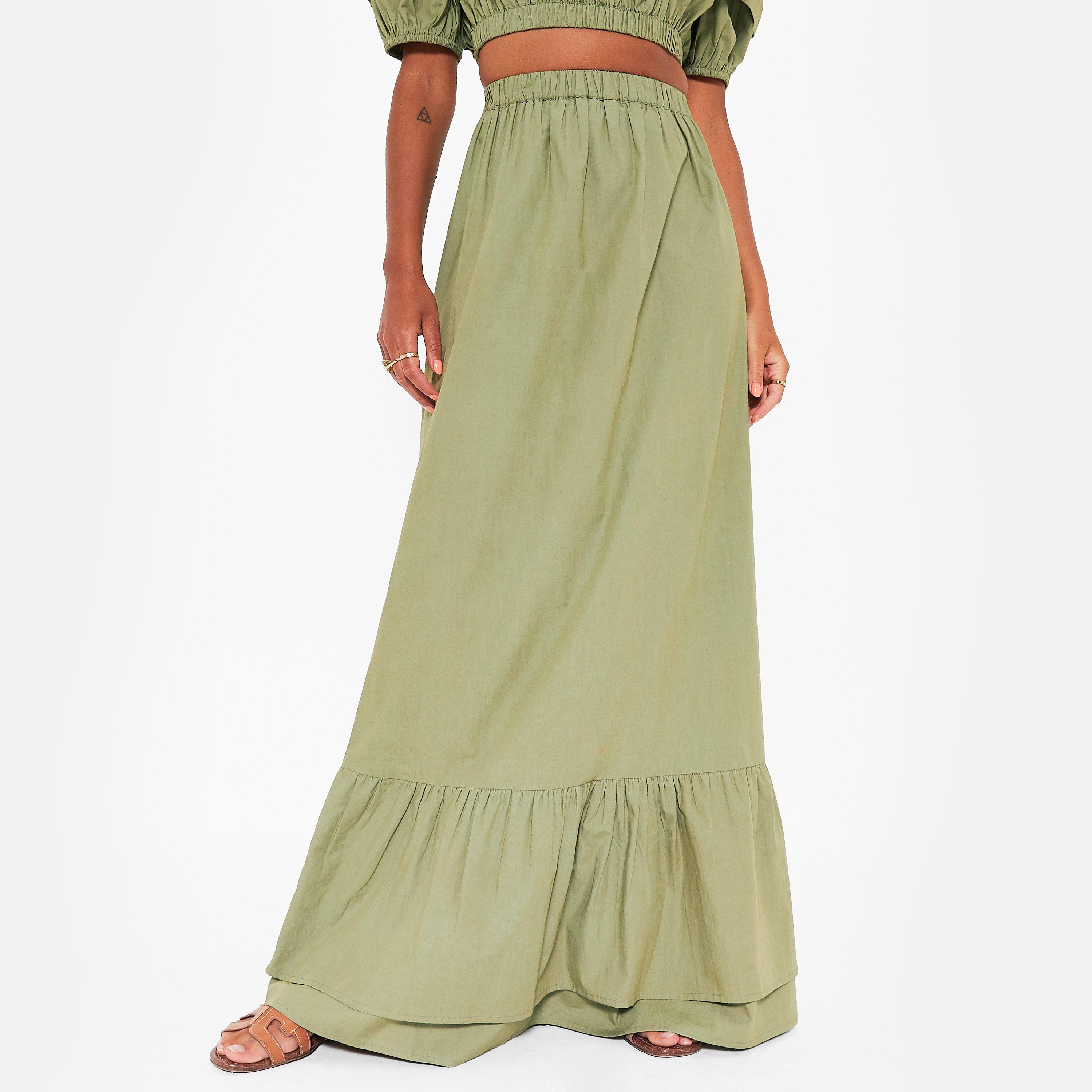 I Saw It First ISAWITFIRST Frill Hem Maxi Skirt Co Ord