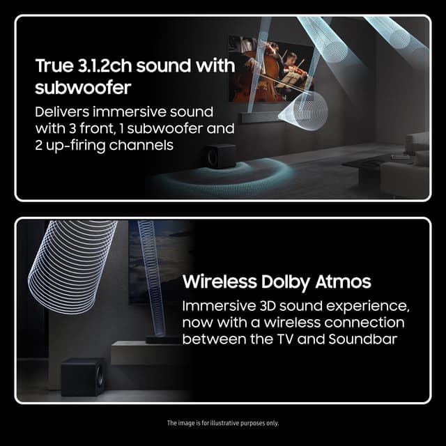 Samsung 3.1.2ch HW-QS710F soundbar (sort)