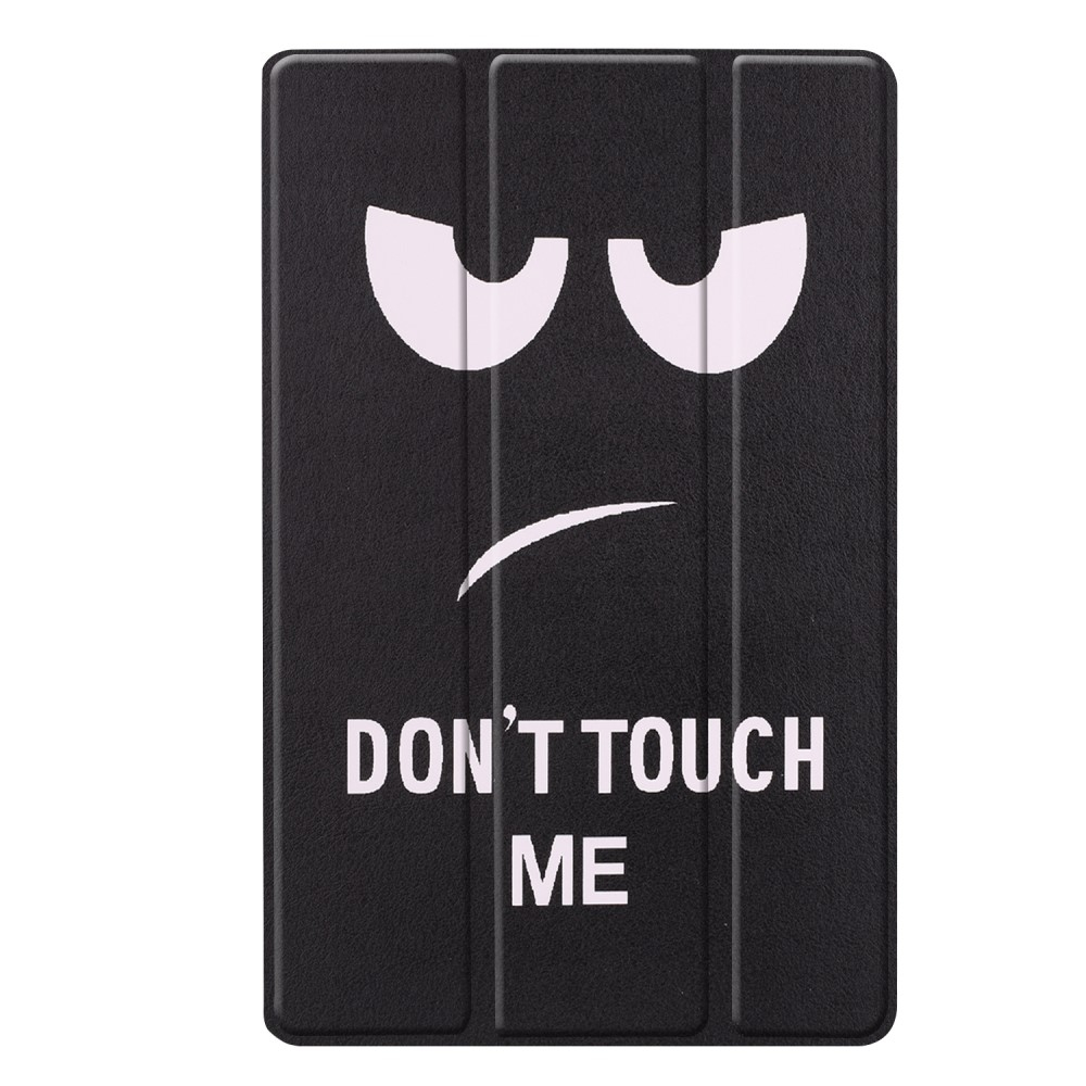 Samsung Galaxy Tab A 10.1 (2019) Leder Tasche Smart Cover Schutzhülle - Don't Touch Me