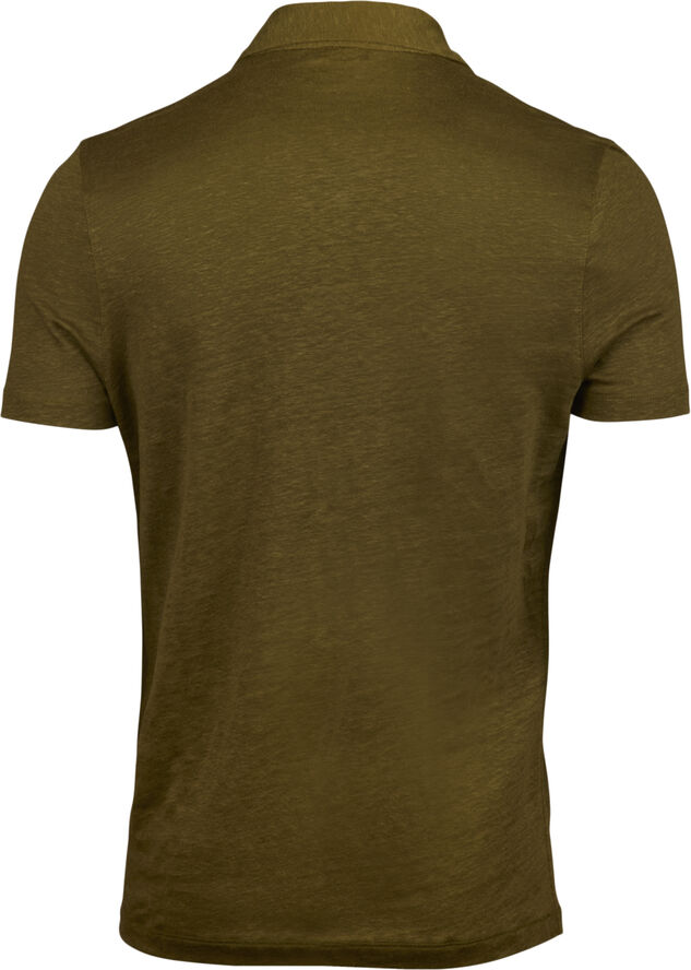 Stenströms Linen Polo shirt Green